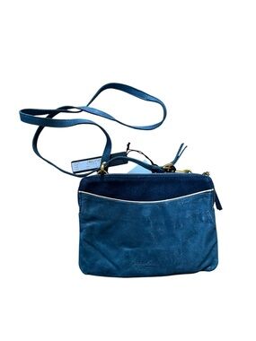Liebeskind Teal-Blue Leather Crossbody Bag